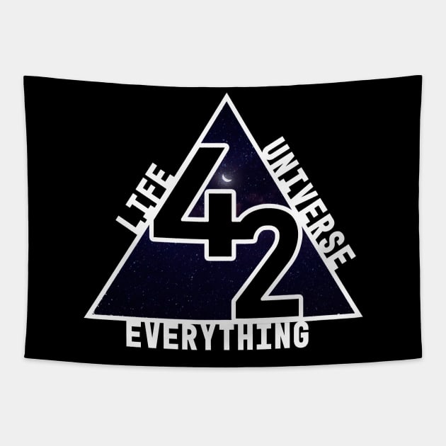 The answer is 42 Tapestry by Stupid Coffee Designs