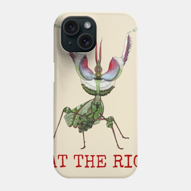 Eat the Rich, idolomantis diabolica, Devil’s Flower Mantis Phone Case by JJacobs