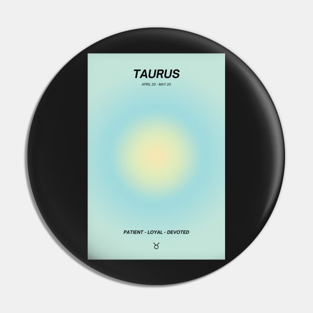 Taurus Zodiac Sign Aura Pin by mystikwhale