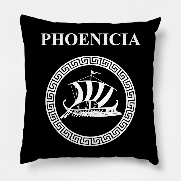 Ancient Phoenicia Ancient Civilization Merchants of the Sea Pillow by AgemaApparel