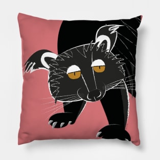 Black  bear cat #2 Pillow