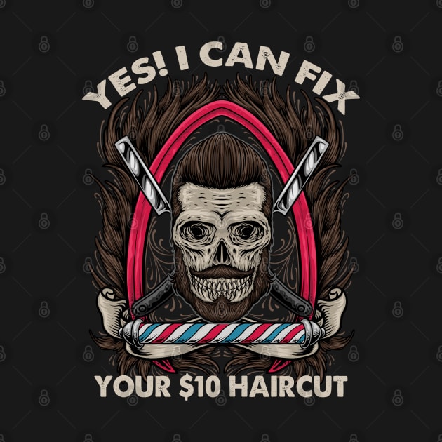 Bearded Barber Skull | Can Fix Your $10 Haircut | Hair Cut by JakesRWild