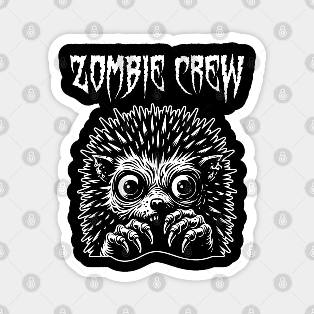 Zombie Crew Porcupine Magnet by Grave Digs