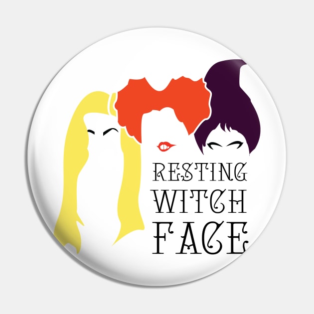 Resting Witch Face Shirt Pin by caitlinrouille