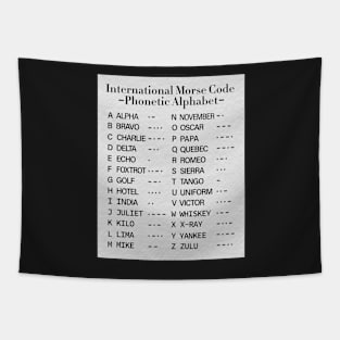 Morse Code Alphabet Tapestry