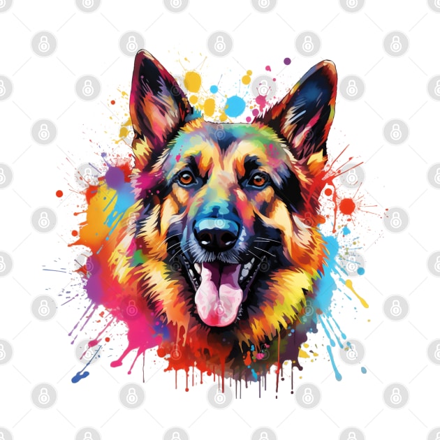 German Shepherd Art by CunninghamWatercolors