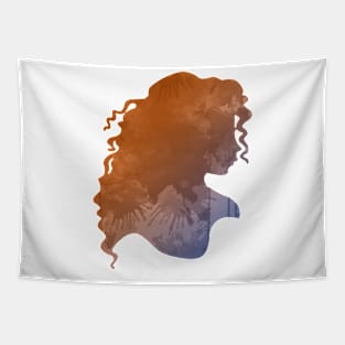 Princess Inspired Silhouette Tapestry