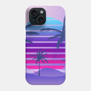 Sundown Purple Synthwave Phone Case