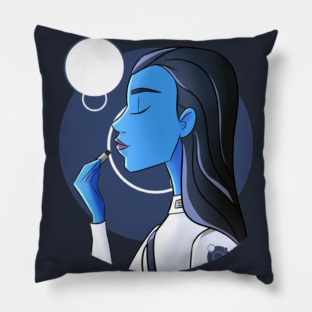 lipstick Ar'alani Pillow by Lipstick and Lightsabers