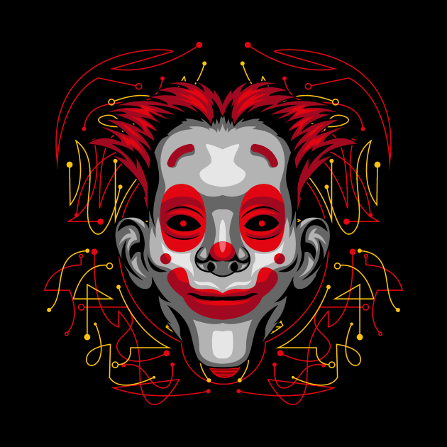 clown mask by SHINIGAMII