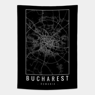 Bucharest Romania Minimalist Map Tapestry