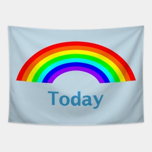 Be Positive Today Rainbow Tapestry