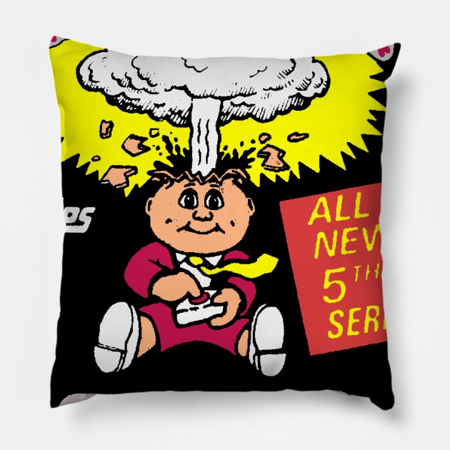 Garbage Pail Kids Series 5 Wrapper Pillow by TheObserver