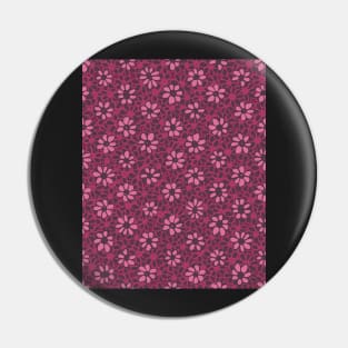 Batik Florals in blackberry Tones Pin