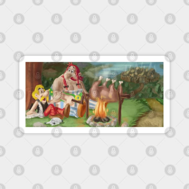 Asterix and Obelix Magnet by An_dre 2B