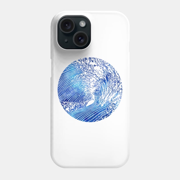 Blue Wave II Phone Case by Sirenarts