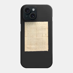 United States Declaration 1776 Phone Case