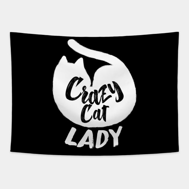 Crazy Cat Lady Tapestry by LonelyBunny