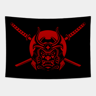 Samurai Warrior With Katana Sword Tapestry