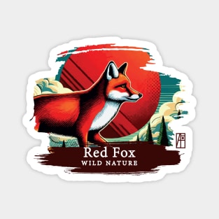 Red Fox - WILD NATURE - RED FOX -6 Magnet