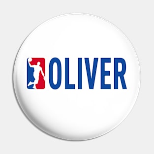 Oliver NBA Basketball Custom Player Your Name T-Shirt Pin