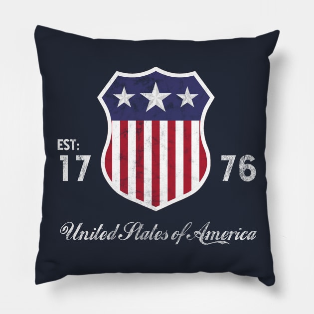 United States - Established 1776 - Colour Pillow by Acka01