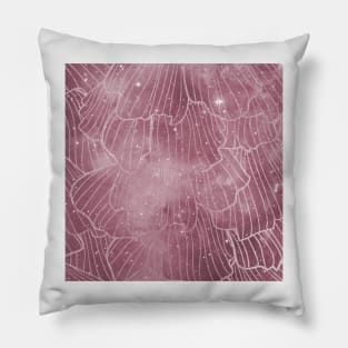 Galaxy rose - deep mauve Pillow