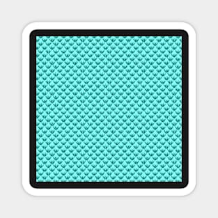 Teal scale pattern Magnet