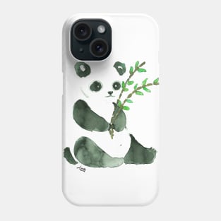 water color china panda Phone Case