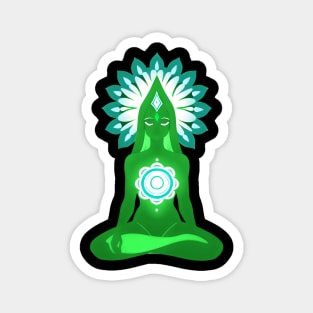 Aura Green Meditation 01 Magnet