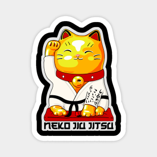 Neko Jiu Jitsu - Lucky Cat Magnet