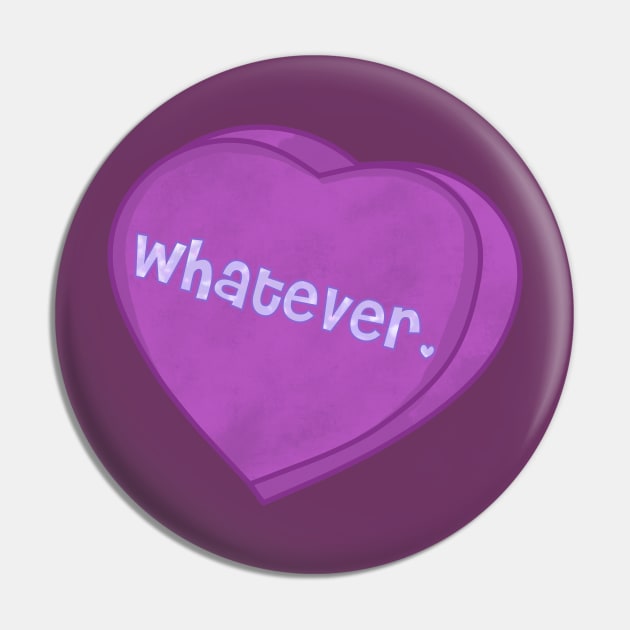 Whatever Candy Heart Pin by RoserinArt