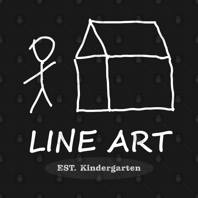 LINE ART EST. Kindergarten Funny Minimalism Stickman by Brasilia Catholic