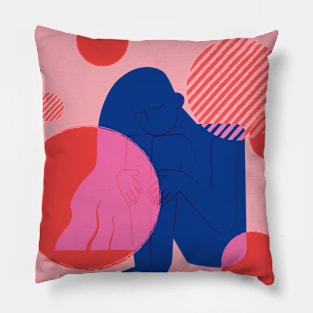 Abstract Girl Pillow