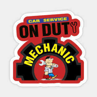 mechanic on duty Magnet