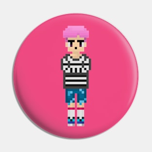 BTS JIMIN Spring days pixel art (big) Pin