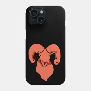 Red Goat - Aries Zodiac Sign Phone Case