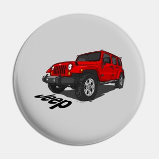 Jeep Wrangler - Red Pin