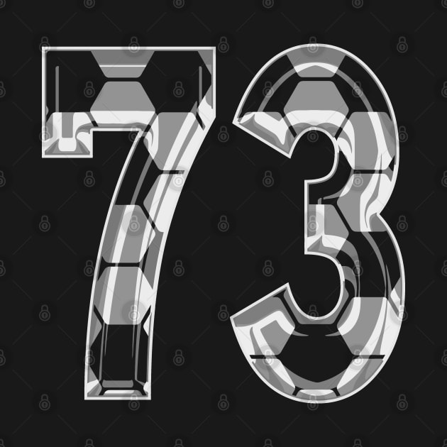 Soccer Number 73 Soccer Jersey #73 Soccer Mom Player Fan by TeeCreations