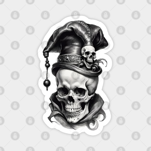 Jester Skull 1 Magnet by Grave Digs