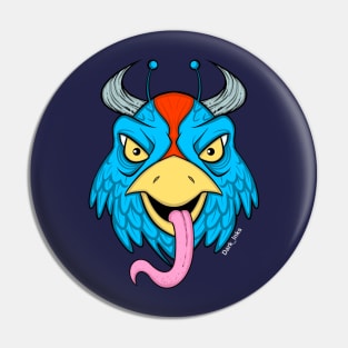 Alien Bird Creature Pin