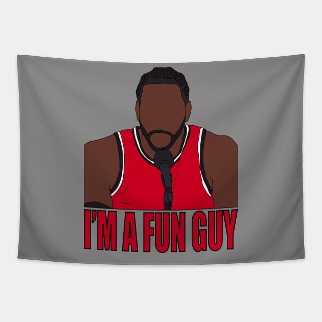 Kawhi Leonard "I'm A Fun Guy" Tapestry by rattraptees