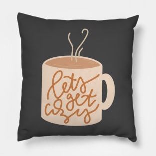 get cozy cute fall coffee mug Pillow