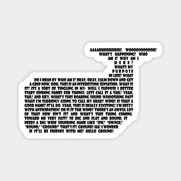 Hitchhikers whale quote Magnet by chompy101