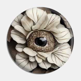 [AI Art] Eye Of Hydrangea, Art Deco Style Pin