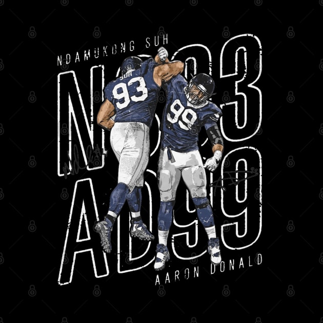 Aaron Donald & Ndamukong Suh Los Angeles R Celebration by Buya_Hamkac