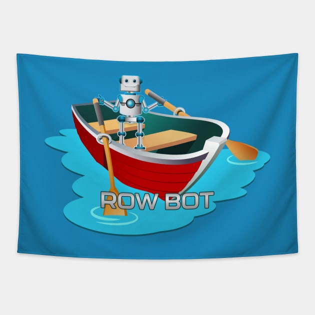 Row Bot Tapestry by UltraQuirky