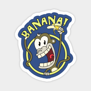 Monkey Banana Magnet