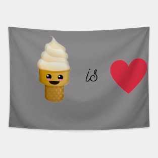 Ice cream is love Tapestry