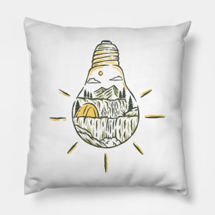 Nature Bulb Outdoor Camping Pillow